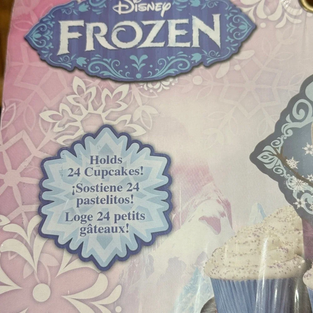 Wilton Disney Frozen Cupcake Stand Kids Purple New 3-Tier Tower 1512-4500